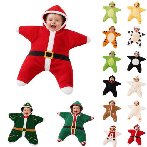 Baby Starfish Onesie, Funny Cute Christmas Knit Onesie, Starfish Baby Outfit