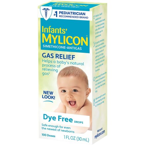 Infants' Mylicon Gas Relief Drops for Infants and Babies, Dye Free Formula, 1 Fluid Ounce