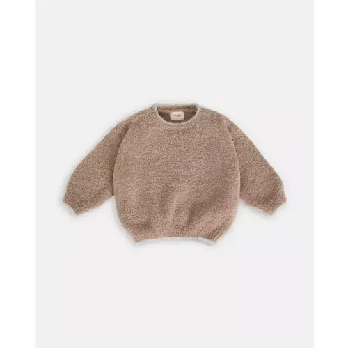 Brands We Love Boxy Sweater Fuzzy - Taupe by Janie and Jack