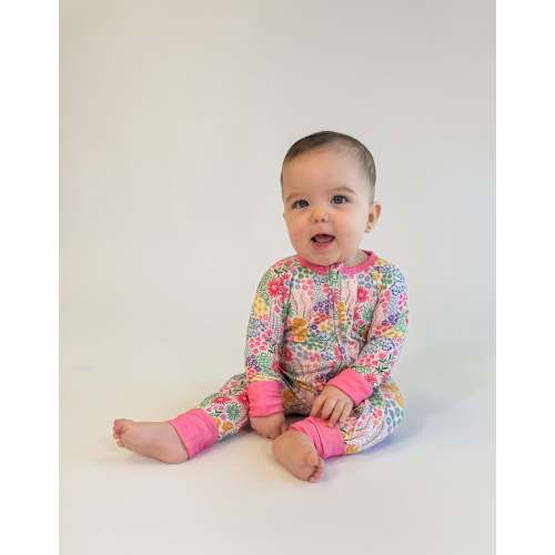 Convertible Zip Pajamas - Flower Fields – Goosies