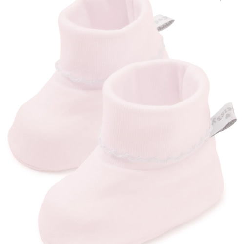 Pink/White Kissy Basics Booties