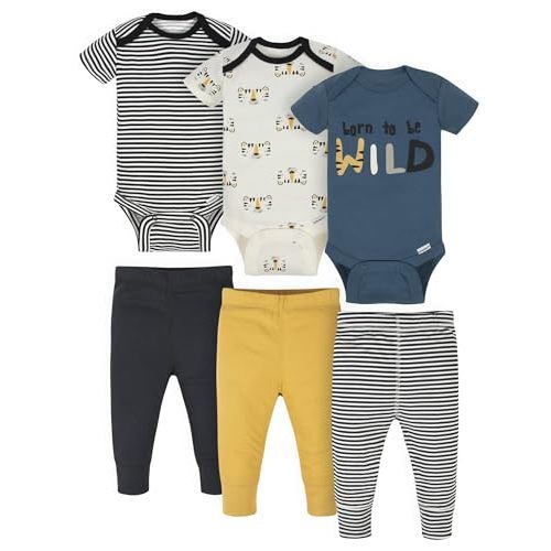Onesies Brand Unisex Baby 3 Outfit Bundle Mix Match Pants Set