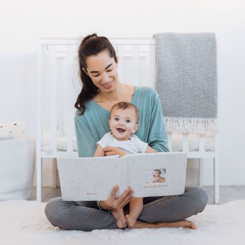 Pearhead Square Baby Memory Book - Woodland Print