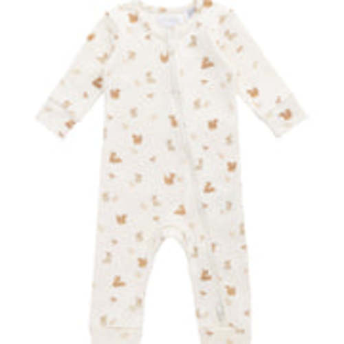 Organic Cotton Reese Zip Onepiece - Forest Friends – Jamie Kay USA