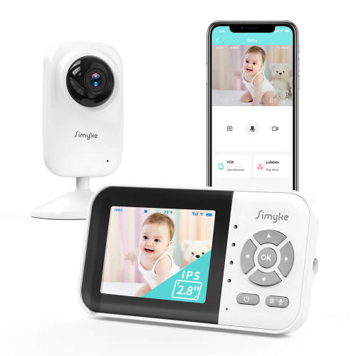 Simyke E28 Video Baby Monitor with 2.8" Parent Screen
