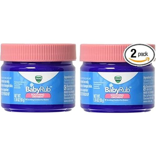 Vicks BabyRub Soothing Vapor Ointment - 1.76 oz - Pack of 2