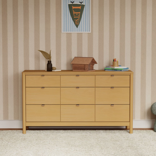 babyletto Bondi 9-Drawer Assembled Dresser - Honey