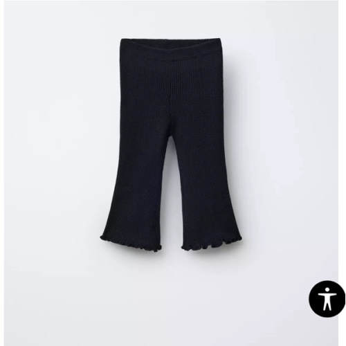 FLARE RIB KNIT PANTS - Mid-ecru | ZARA United States
