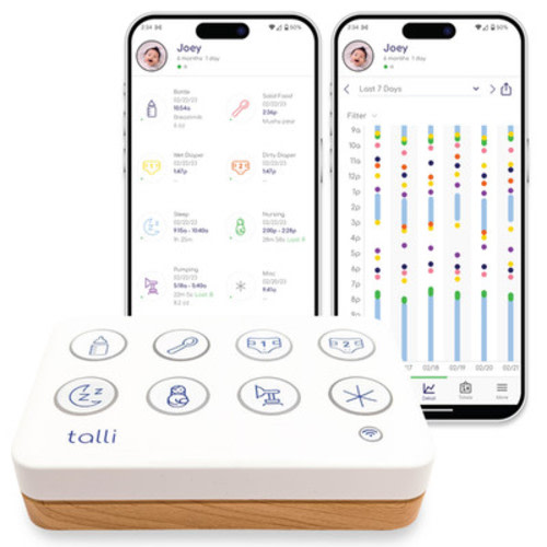 Talli Daily One-Touch Baby Tracker - Baby Monitor to Log Feedings, Diapers