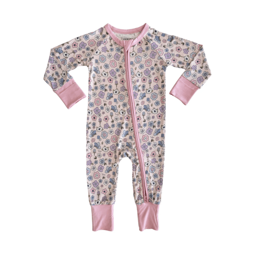 Butterfly Kisses Zipper Romper – In My Jammers