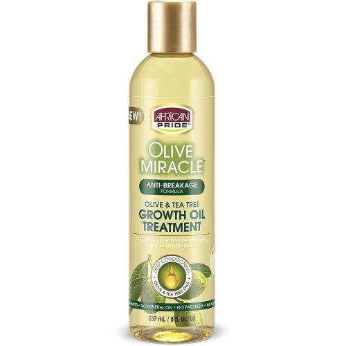 African Pride Olive Miracle Anti-Breakage Maximum Strengthening Growth Oil 237 ml/8 fl.oz