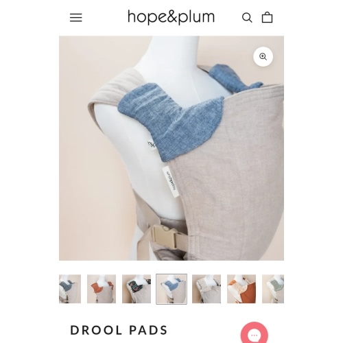 Lark Drool Pads | Baby Carrier Strap Protectors | hope&plum