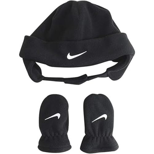 Nike Baby Boy's Swoosh Baby Fleece Cap Gloves Set (Infant/Toddler)