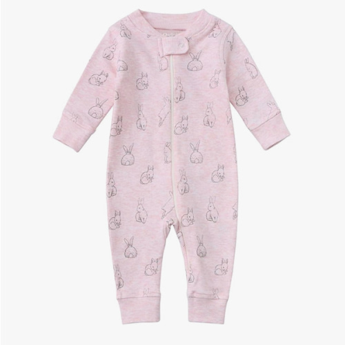 Owlivia Organic Cotton Baby Boy Girl Zip up Sleep 'N Play Pjs, Footless, Long Sleeve