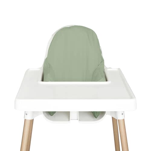 Nibble And Rest Highchair Cushion Cover for Inflatable Cushion, Compatible for IKEA Antilop Highchair, High Chair Accessories, Stain-Proof,Washable & Wipeable Cushion Cover (Cushion NOT Included(Sage)