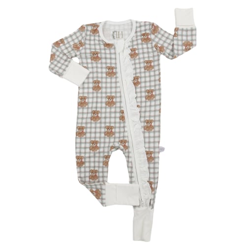 Girls Ruffle Beary Merry Zipper Romper – Hamner Hill