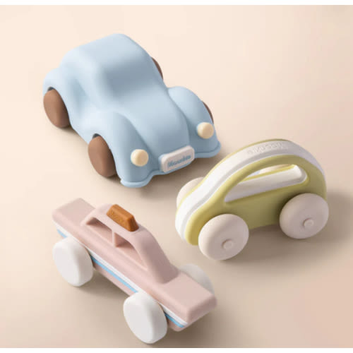 Montessori-Inspired Silicone Car Toys – Soft, Chewable & Durable Vehicles | Moonkie
