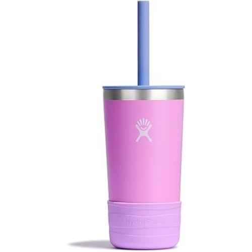 Hydro Flask Kids Tumbler Jr. Stainless Steel Vacuum Insulated Tumbler Cup with Lid and Straw for Cold Water and Drinks for Sports, School, Camp, Lunch