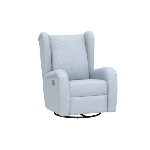Plush Wingback Swivel Glider Recliner | Pottery Barn Kids