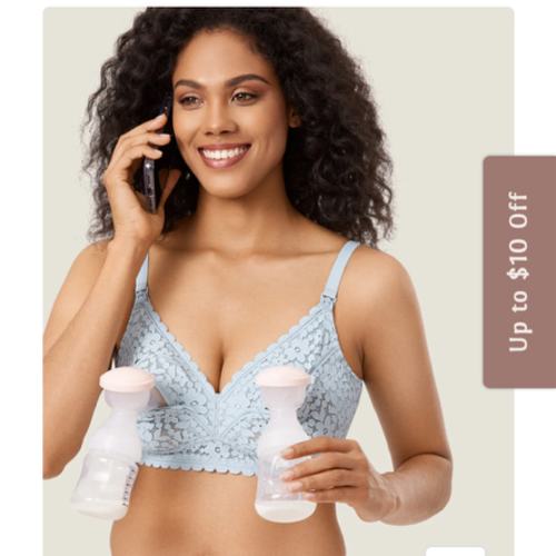 Lace Hands Free Pumping Bra