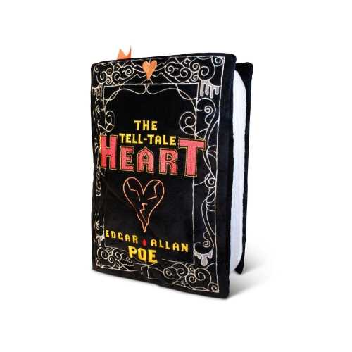 Punchkins Tell-Tale Heart Book Plush Edgar Allan Poe Gift, Gothic Literary Plushie, Book Lover Gift, Horror Collectible Decor