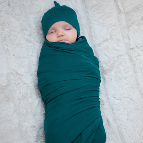 Baby Swaddle Set: Deep Teal – Lila