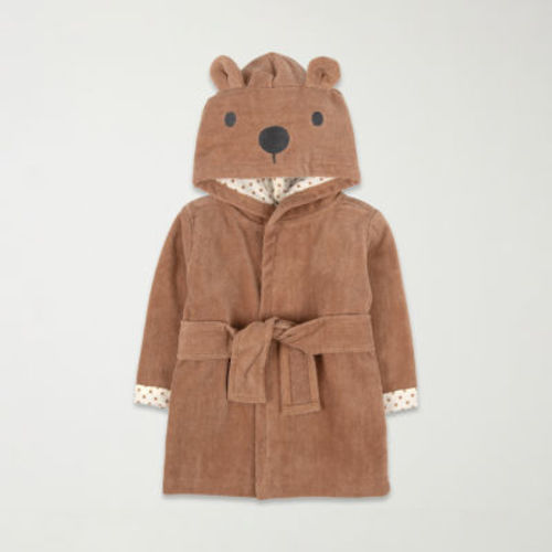 Baby Essentials Hooded Bear Baby Unisex Knee Length Long Sleeve Robe