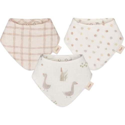 Charlie 3-pc. Farmhouse Goose Baby Bib Set - Crane Baby | Maisonette
