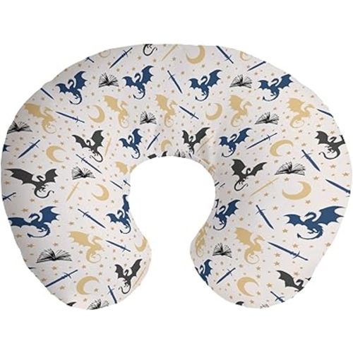 Fantasy Dragons Books Nursing Pillow Cover