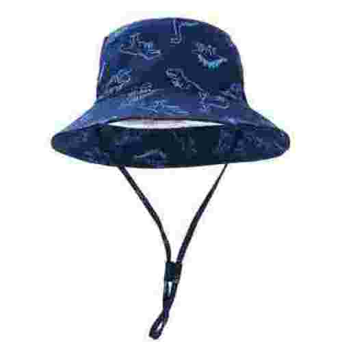 Fuyit Beach Baby Sun Hat UPF 50+ Sun Protection Wide Brim Summer Baby Boy Bucket Hats Cute Toddler Sun Hats for Boy, Blue