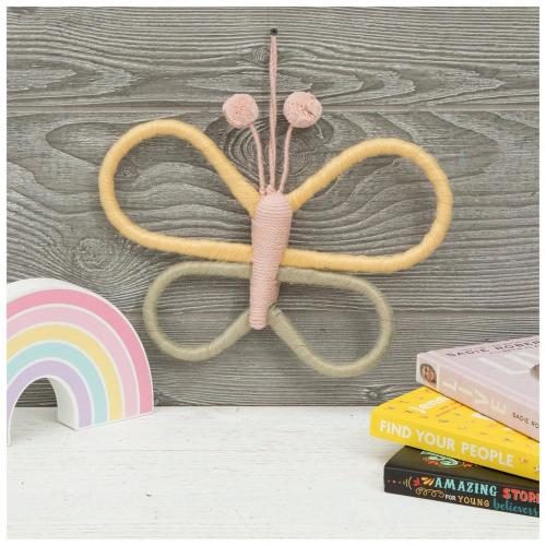 Wrapped Butterfly Wall Decor