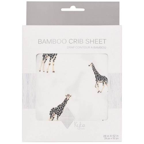 Kyte BABY Baby Boys Bamboo Giraffe Print Crib Sheet