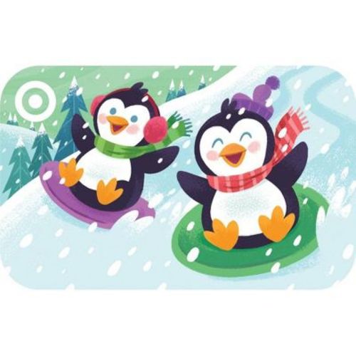 Sledding Penguins Target GiftCard $10