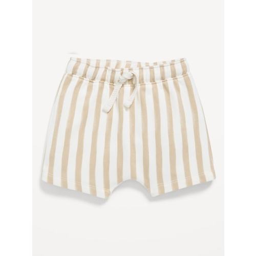 French Terry Striped Unisex Shorts for Baby