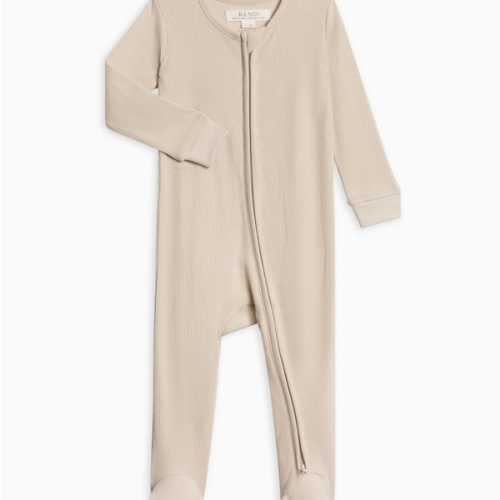 Kit Ribbed Zipper Sleeper