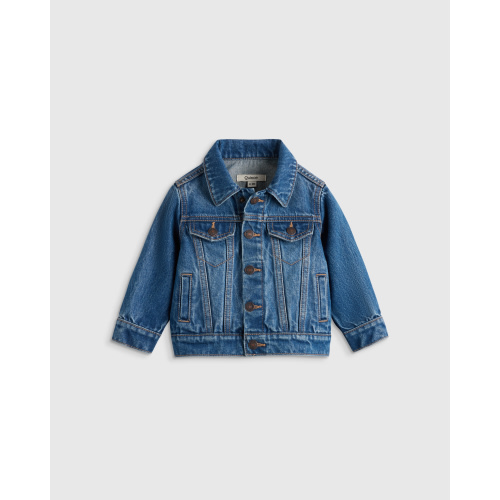 100% Organic Cotton Denim Jacket - Baby in Medium Wash