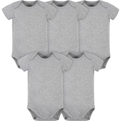 Gerber Baby 5 Pack Onesies Multi-packs Bundle Interlock 180 Gsm