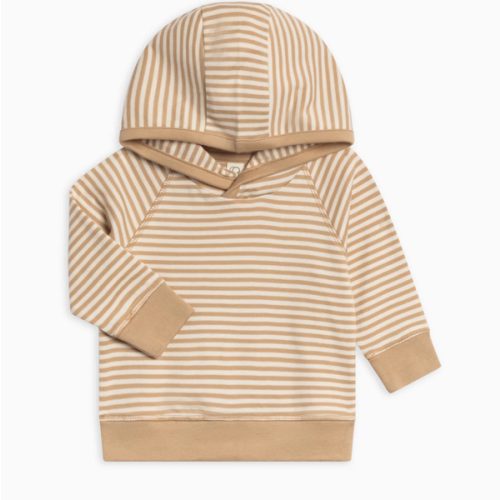 Madison Hooded Pullover | Clay Stripe - 3-6 months