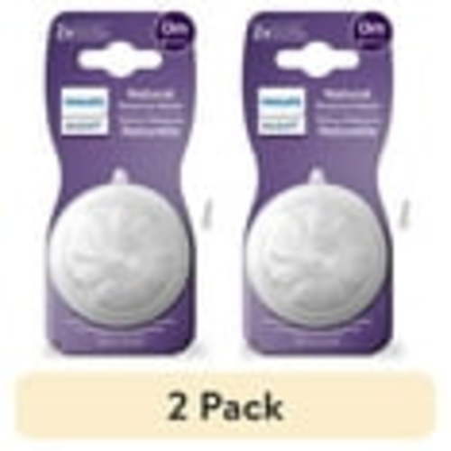 (2 pack) Philips Avent Natural Response Nipple Flow 1, 2pk, SCY961/02
