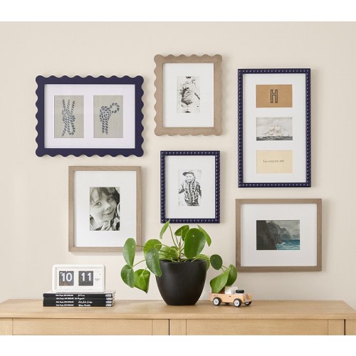 Navy & Seadrift Gallery in a Box Frames, Set of 6