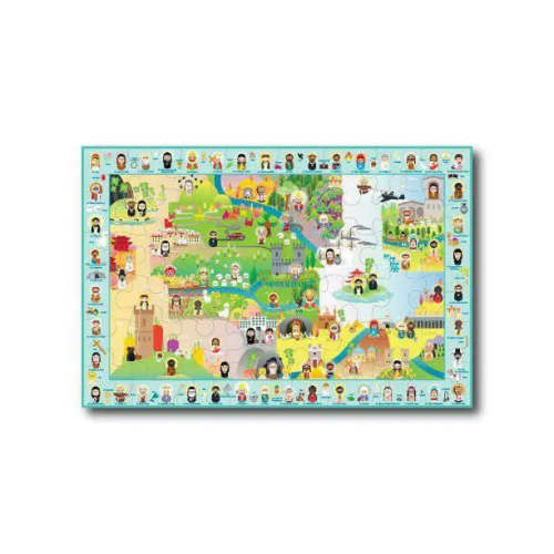 Saints & Symbols Search & Find Giant Floor Puzzle 24" x 36" - Shining – Shining Light Dolls