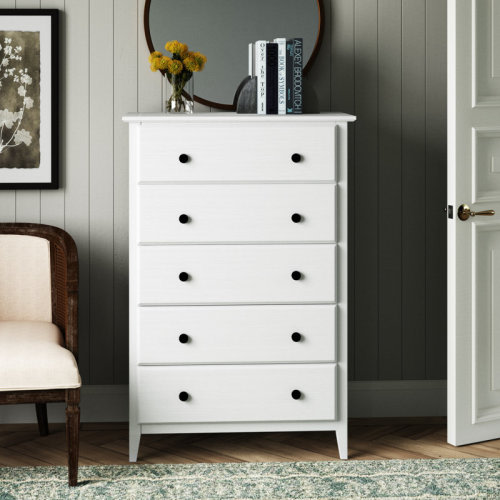 Grain Wood Furniture Greenport 5 Drawer Chest & Reviews | Wayfair