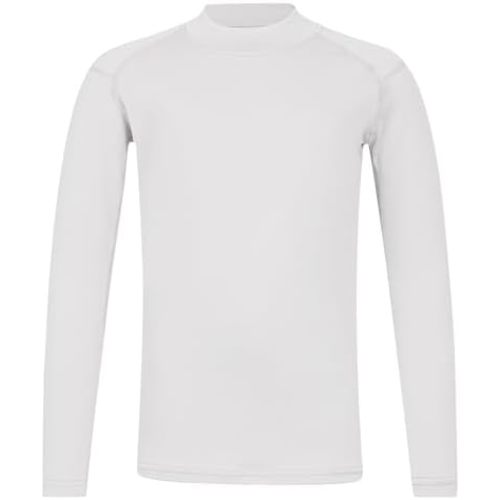 Youth Boys ＆ Girls Thermal Compression Shirt Long Sleeve, Athletic Fleece Base Layer Undershirt Football Baseball