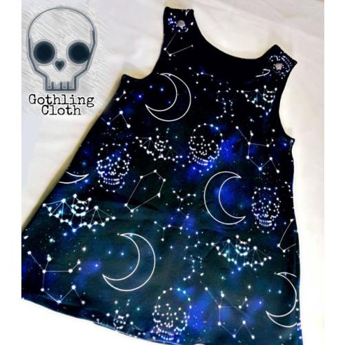 Gothic alternative style pinifore dresses. Various prints