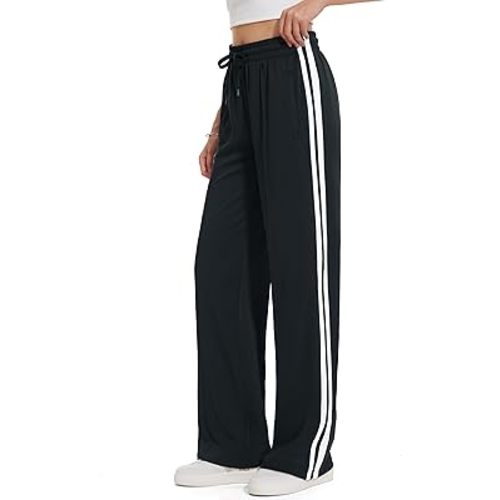 Tapata Women's 28/30/32/34/36 Inseam Track Pants Loose Straight Leg Jogging Sweatpants Warm-Up Sports Athletic Running