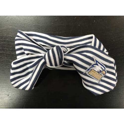 Infant Hairknot - Navy Stripe w/Logo