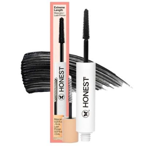 Honest Beauty Extreme Length 2-in-1 Mascara and Lash Primer with Jojoba Esters - 0.27 fl oz: Paraben-Free, No Fragrance Added, Thickening, Volumizing