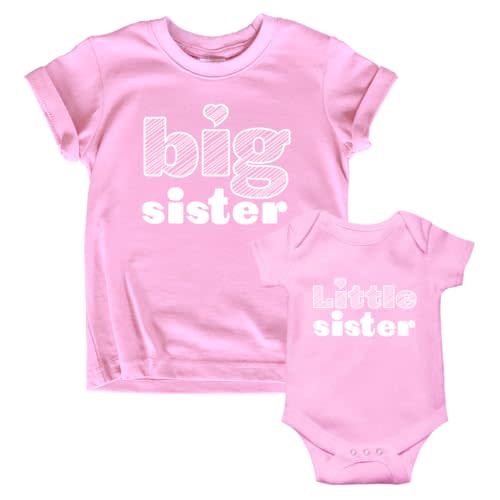 Unordinary Toddler Big Sister Little Sister Outfits Matching Shirts Sibling Gifts girls newborn baby set