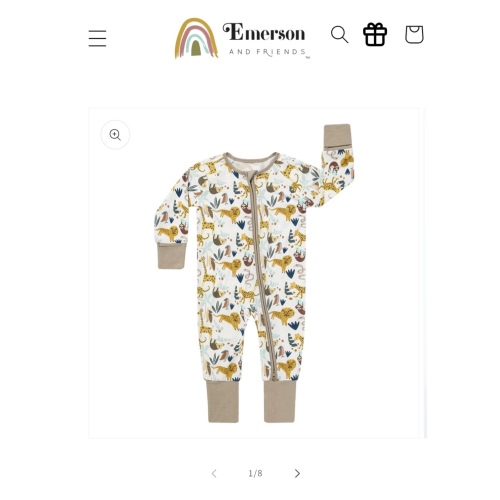 Jungle Friends Bamboo Baby Pajama - Convertible Zippy Pajamas – Emerson and Friends