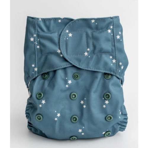 Starry Eyed Cloth Diaper / Hooks and Loop